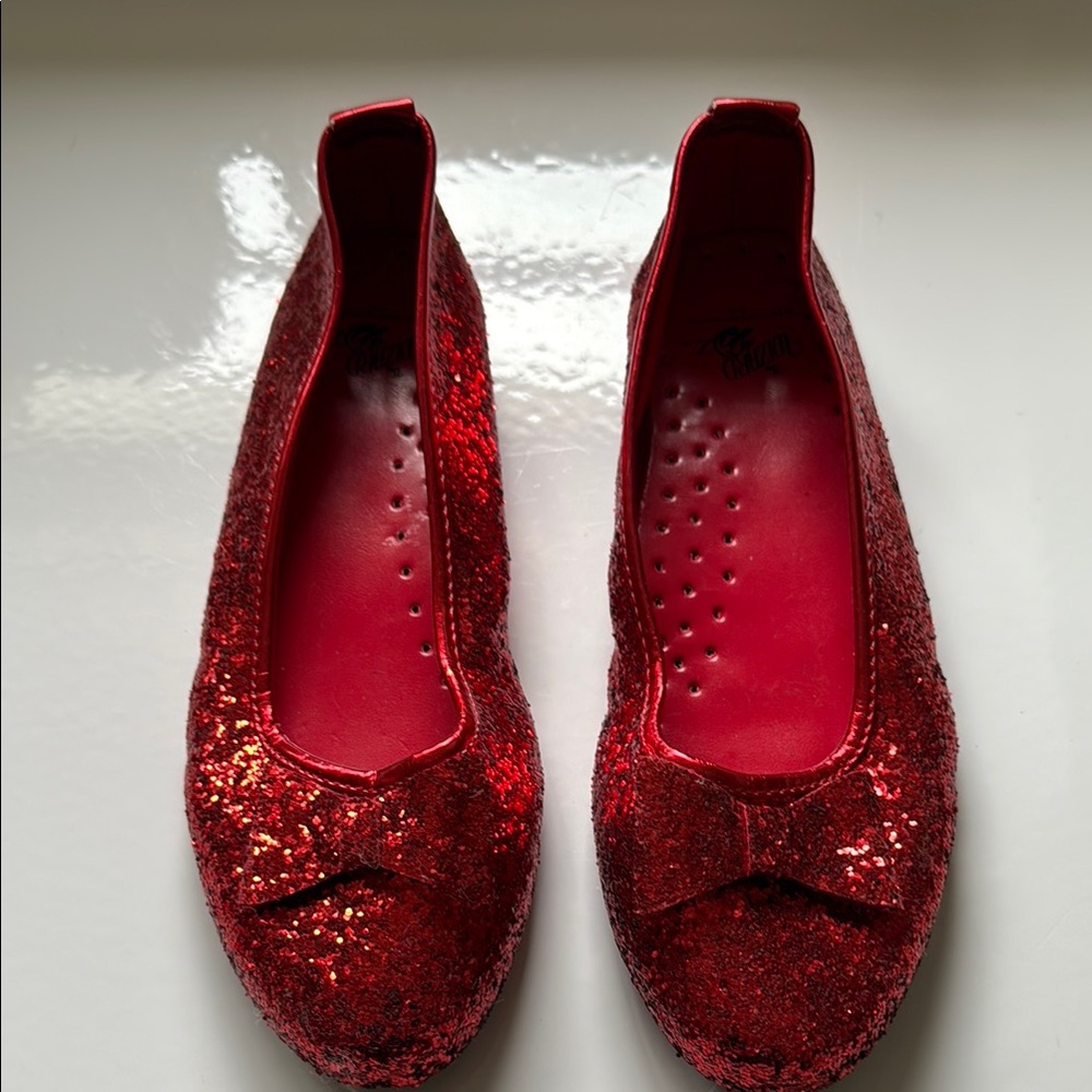 Glittery Red Dress Shoes for Kids
